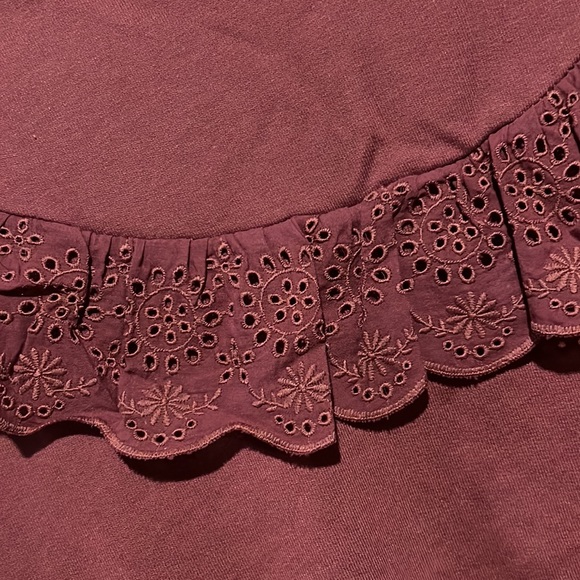 Fleeced Full Sleeves Sweat shirt - Cherry Colour - Picture 5 of 10